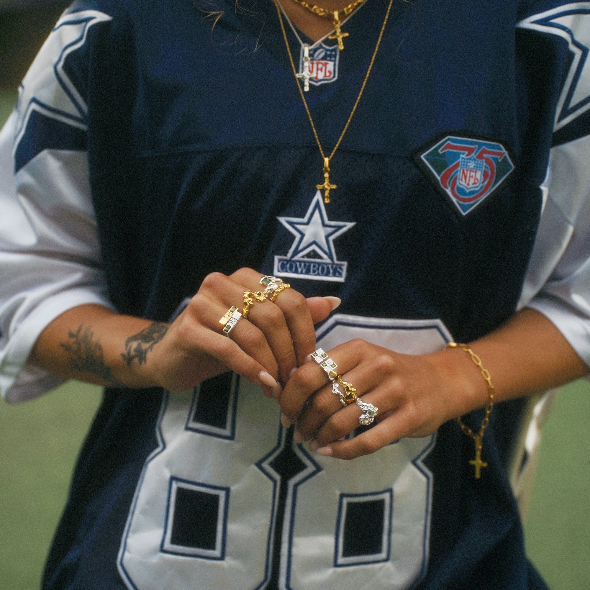 Camille Brinch Ringe Small Fusion Contrast Ring - sølv