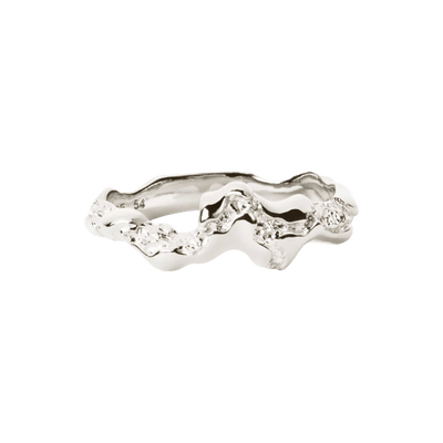 Camille Brinch Ringe Small Fusion Contrast Ring - sølv