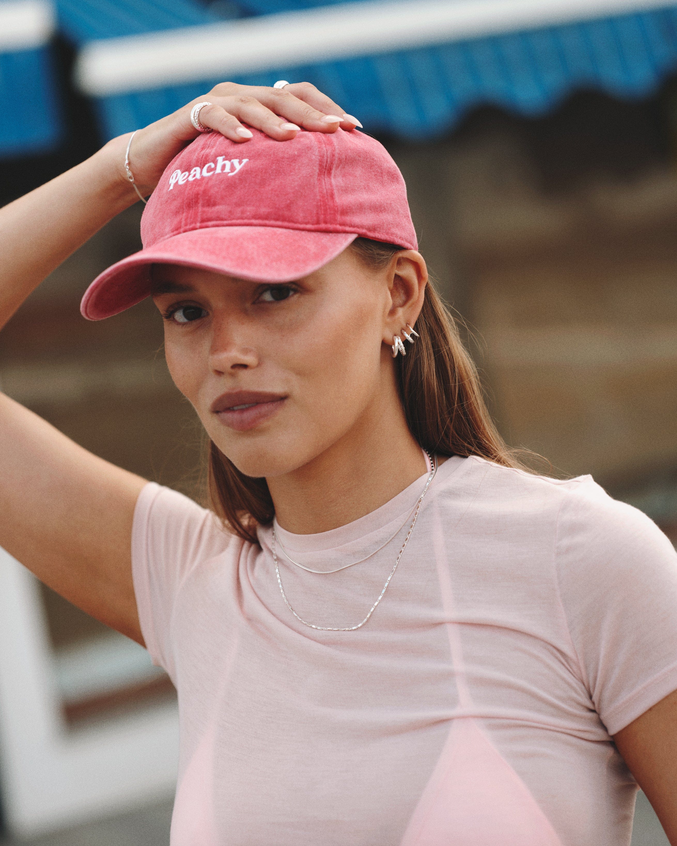 Camille Brinch Øreringe Small Twin Essentia Hoops - sølv STEH