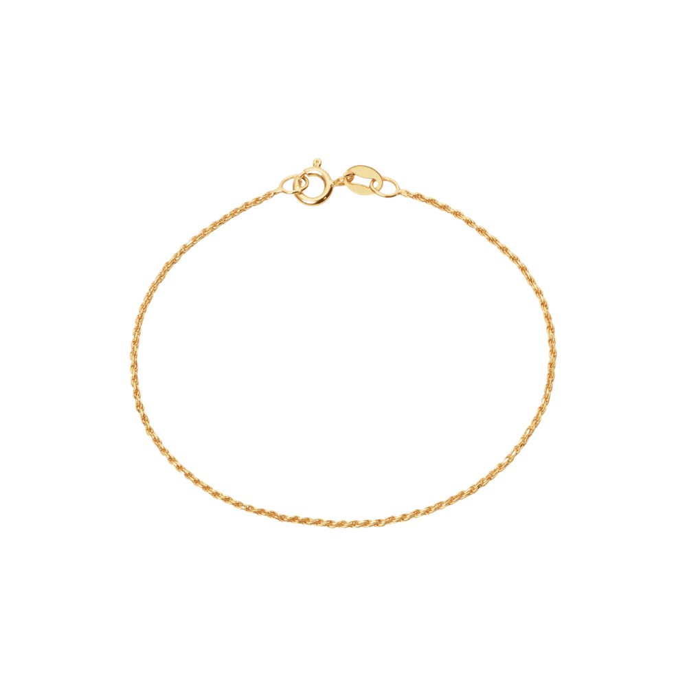 Camille Brinch Armbånd Small Twisted Sparkly armbånd - forgyldt
