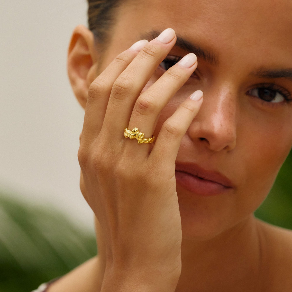 Camille Brinch Ringe Sway Zebra ring - forgyldt