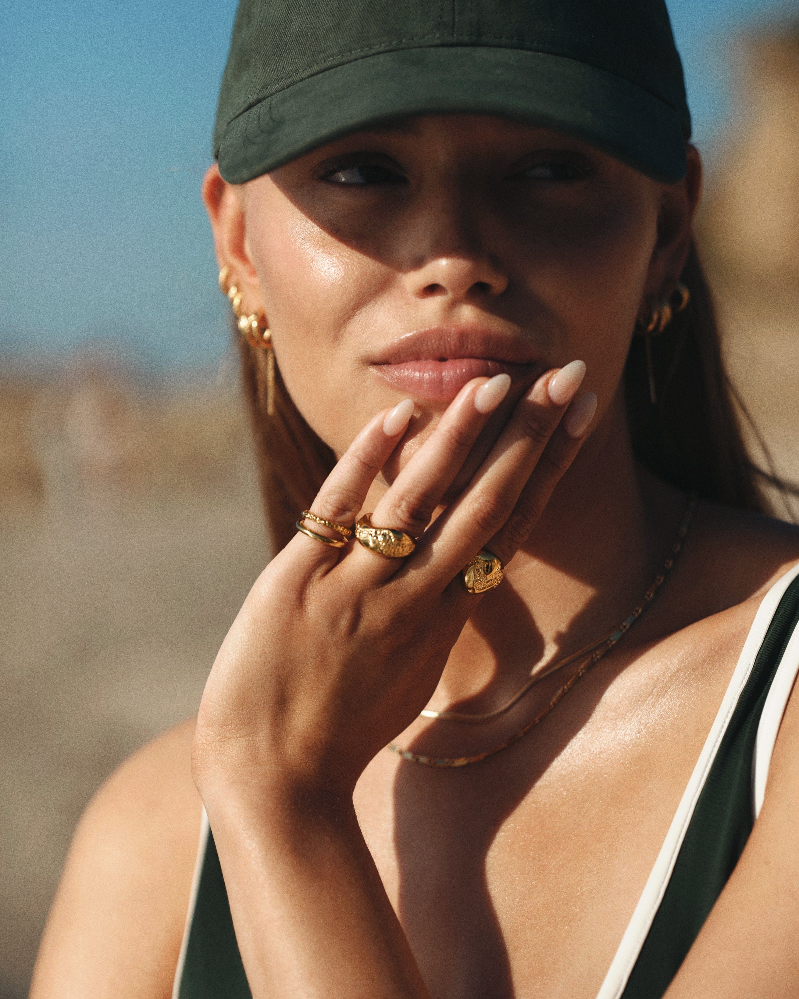 Camille Brinch Ringe Twin Essentia Ring - forgyldt