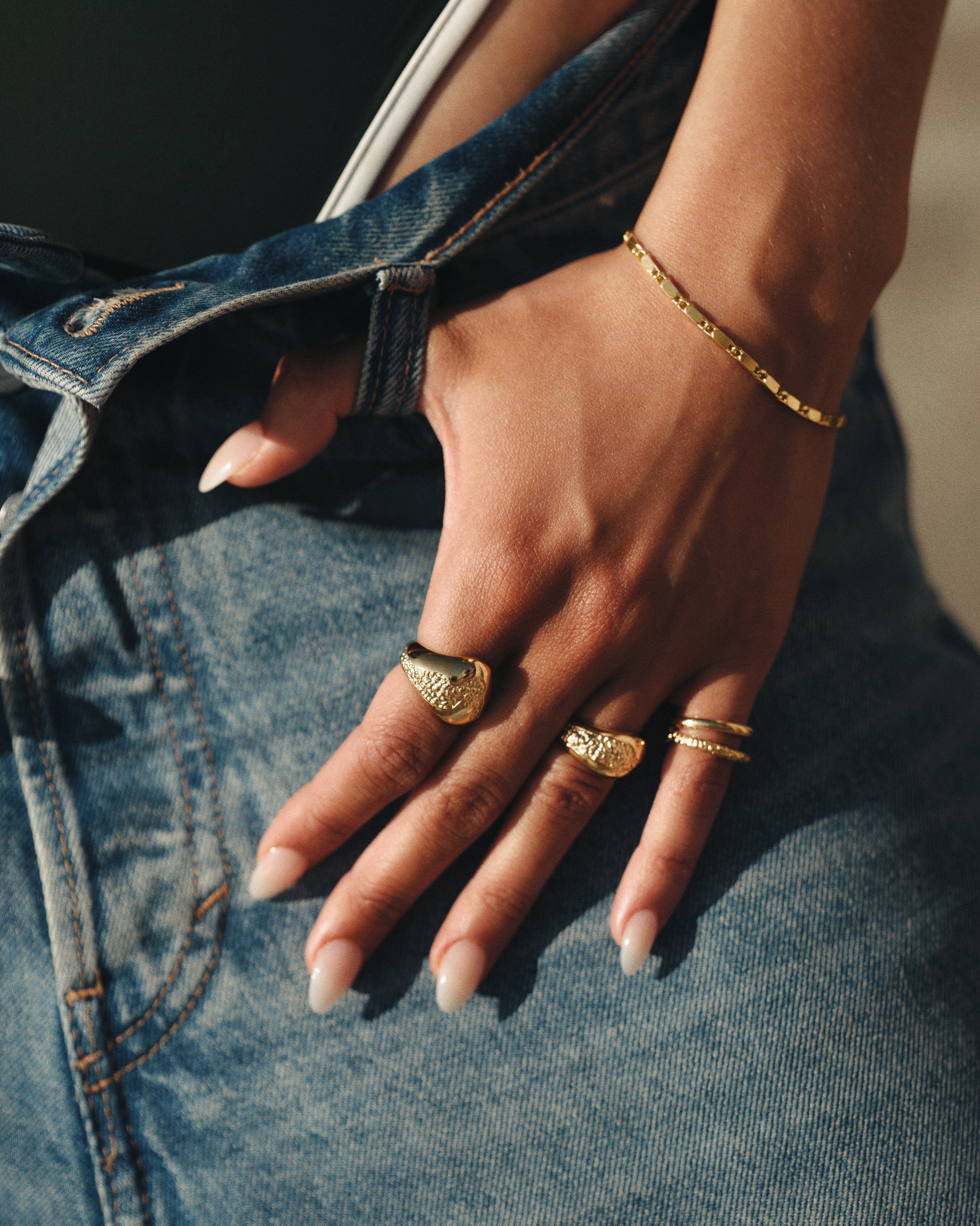 Camille Brinch Ringe Twin Essentia Ring - forgyldt