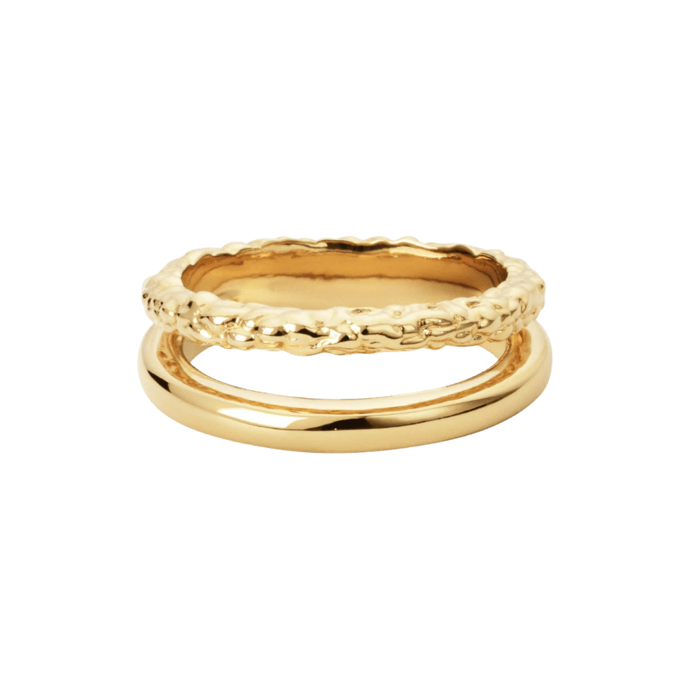 Camille Brinch Ringe Twin Essentia Ring - forgyldt
