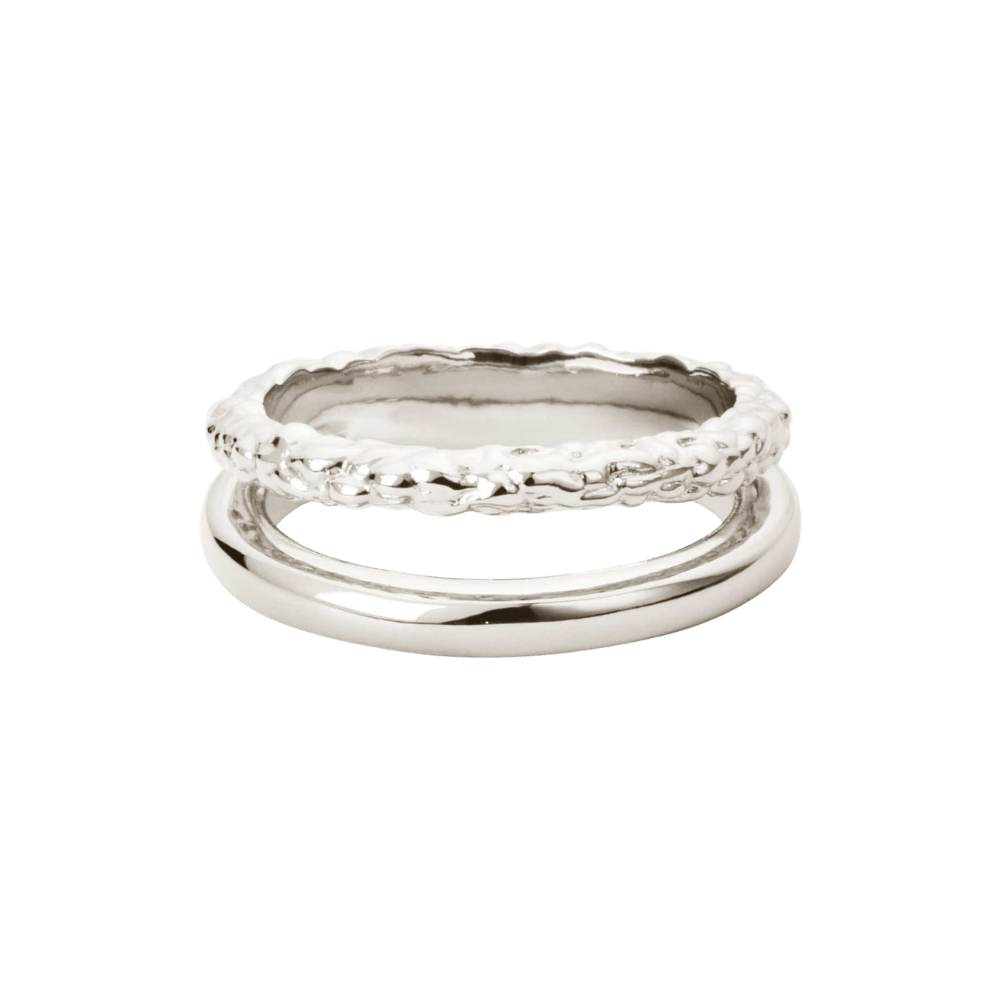 Camille Brinch Ringe Twin Essentia Ring - sølv