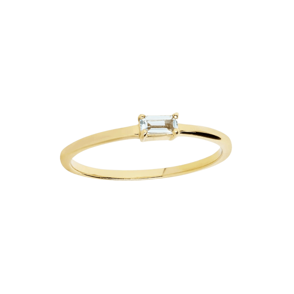 Carré Ringe Aqua Gem Candy ring - forgyldt