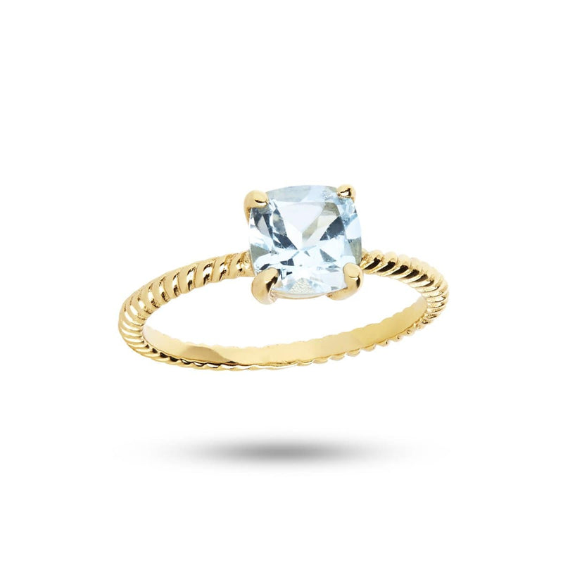 Carré Ringe 48 GEM CANDY ring med blå topas FR 4303 BT48