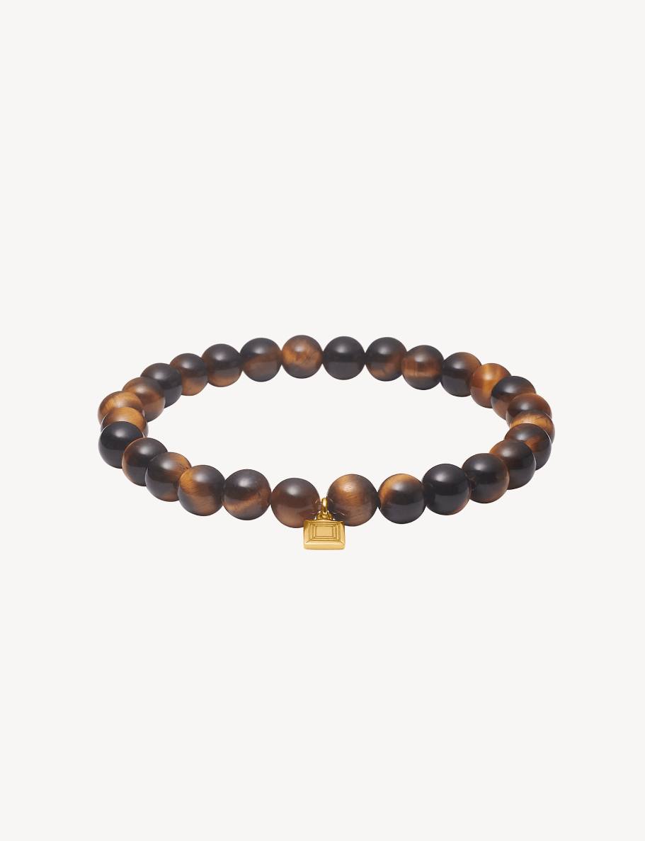 Carré Lido armbånd med Tiger's Eye - forgyldt FB 4573 TE 17cm