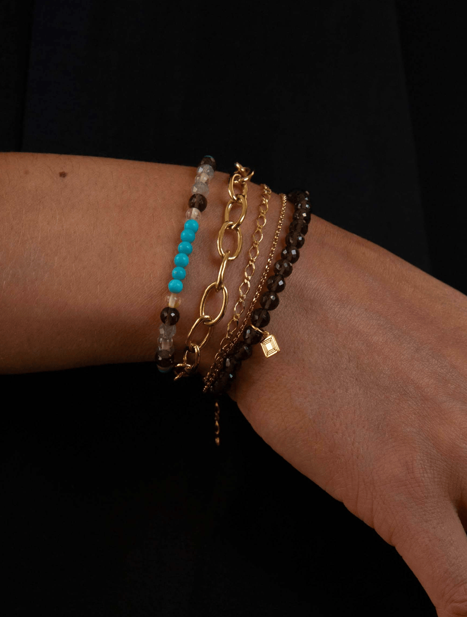 Carré Link armbånd 18cm - forgyldt FB 4385 18cm