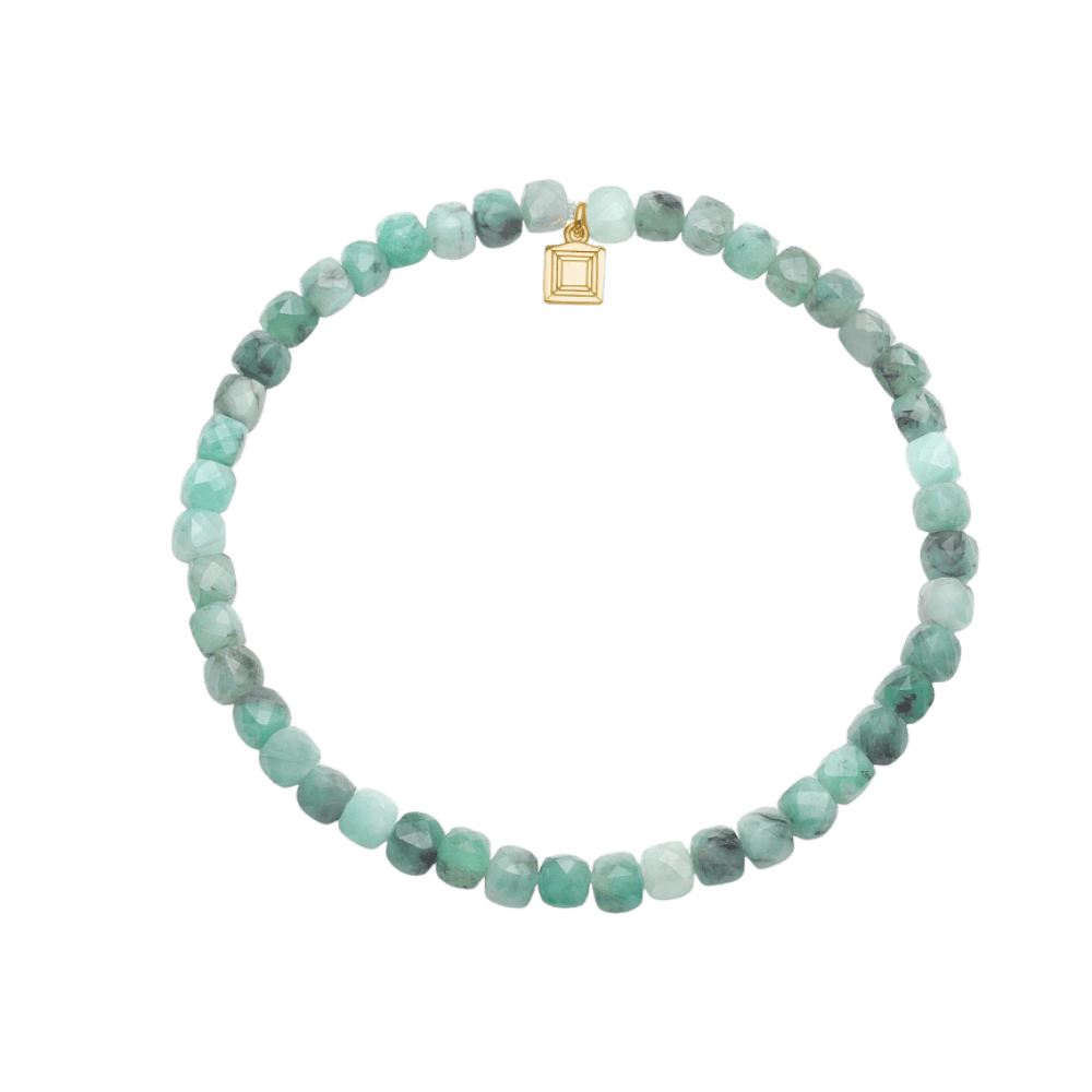 Carré Armbånd Mono armbånd med Smaragd - forgyldt FB 4595 EM 17cm
