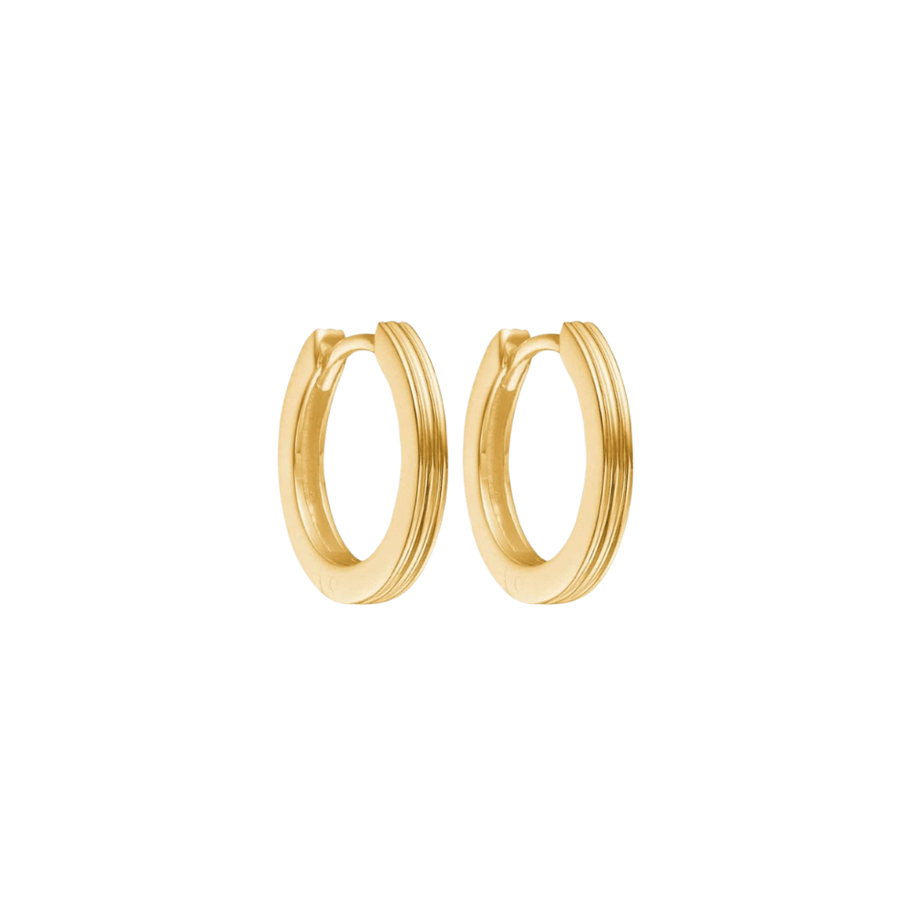 Carré Øreringe Unicorn guld hoops øreringe 15 mm - forgyldt FH 4415 1,5cm 1pc.
