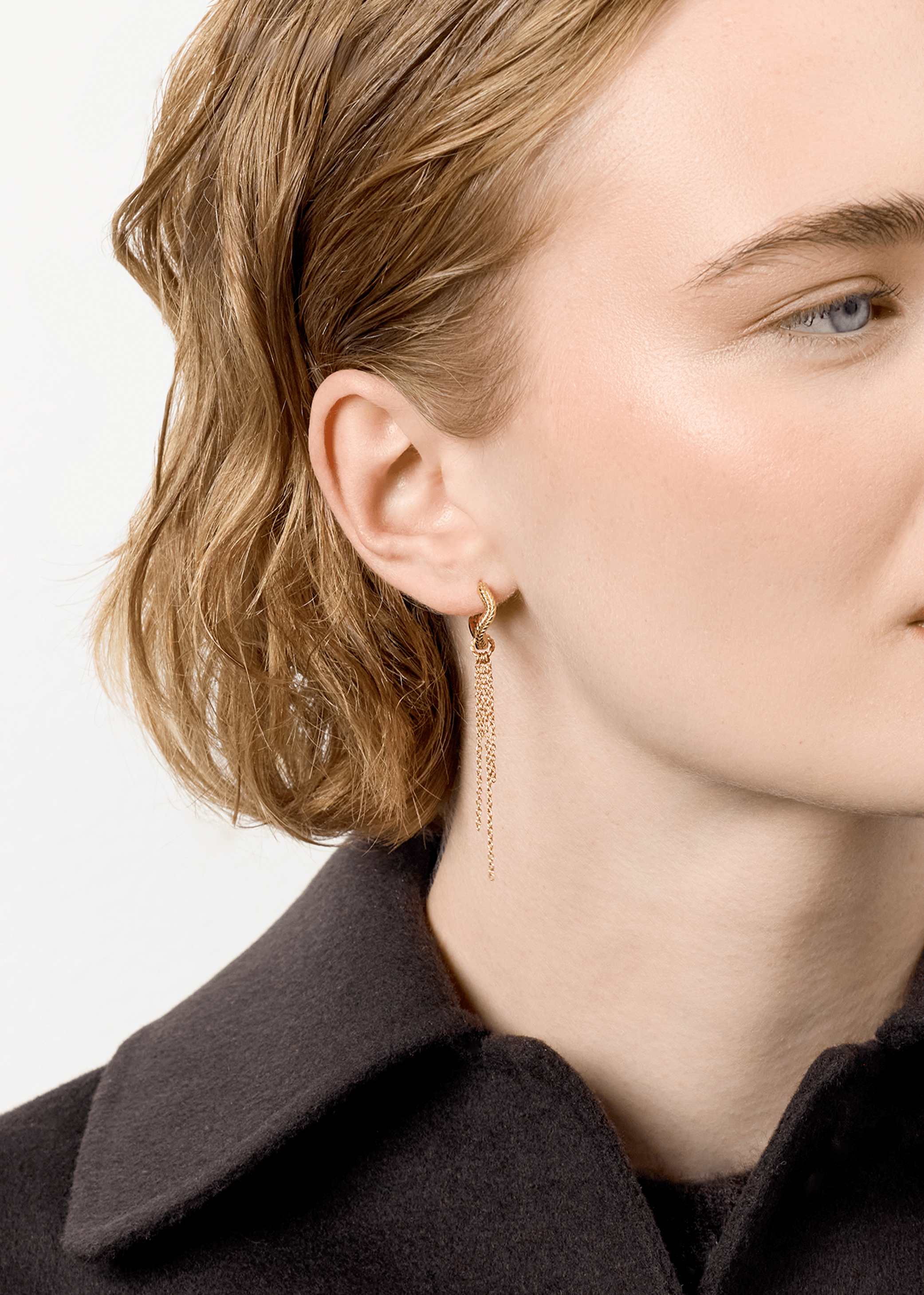 Carré Wave hoops - forgyldt FH 4525 1,5cm