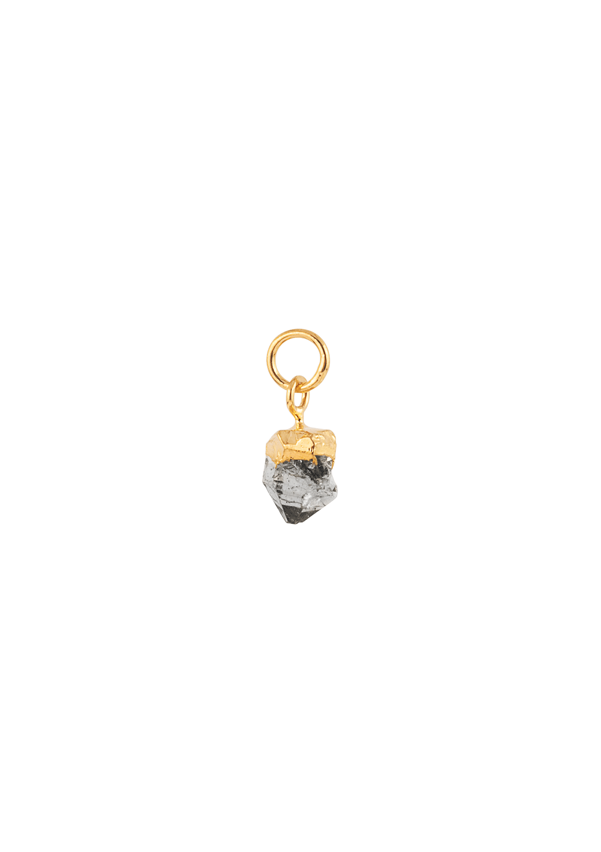 House of Vincent Halskæder Fødselssten - [APRIL] HERKIMER DIAMOND forgyldt VJ076-LPG-AH