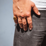IX Studios Ringe IX Oval Signet Ring