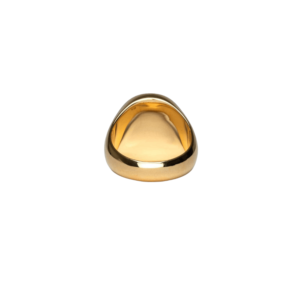 IX Studios Ringe IX Oval Signet Ring - forgyldt
