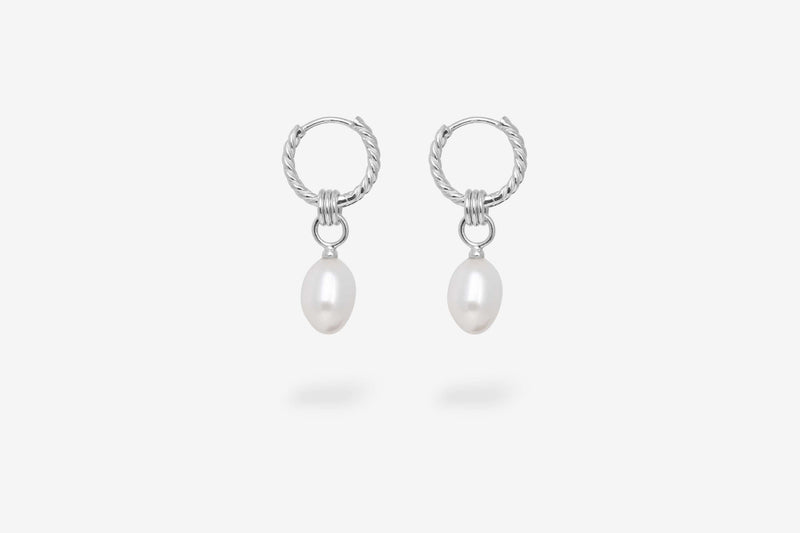 IX Studios Øreringe Sølv Ocean pearl earring DMB0339SL