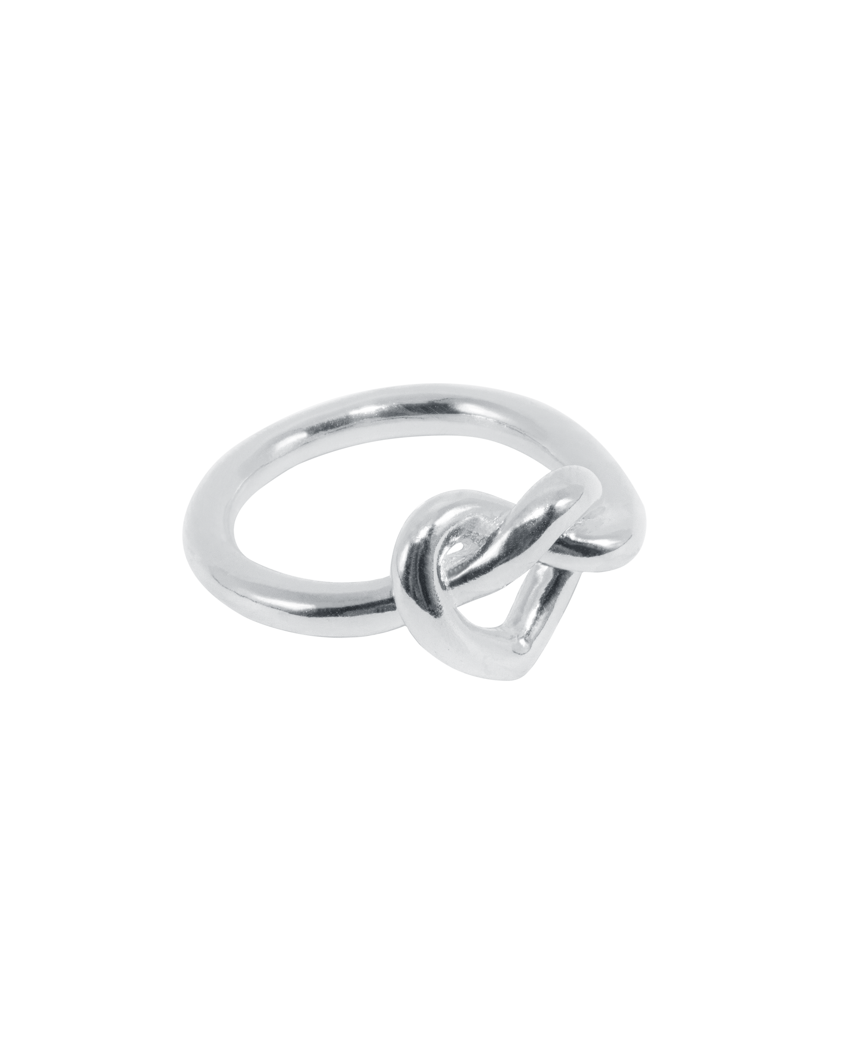 Jane Kønig Ring Big Tied Heart Ring - Sølv