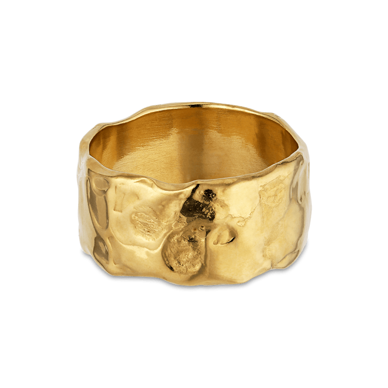 Jane Kønig Ringe Bruised heart ring, forgyldt