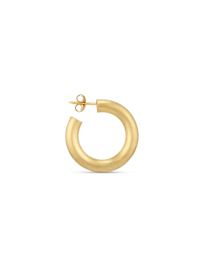 Jane Kønig Øreringe Chunky Hoops - Forgyldt