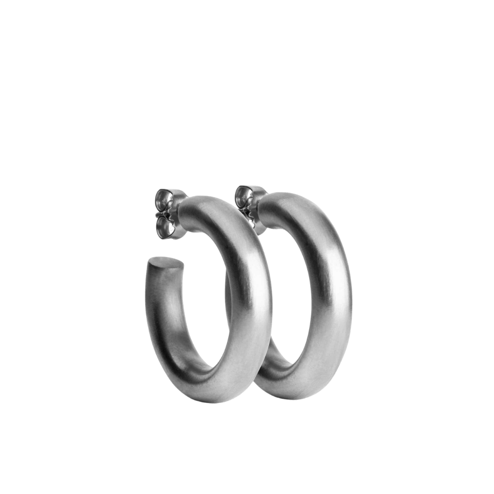 Jane Kønig Øreringe Chunky Hoops - Sølv