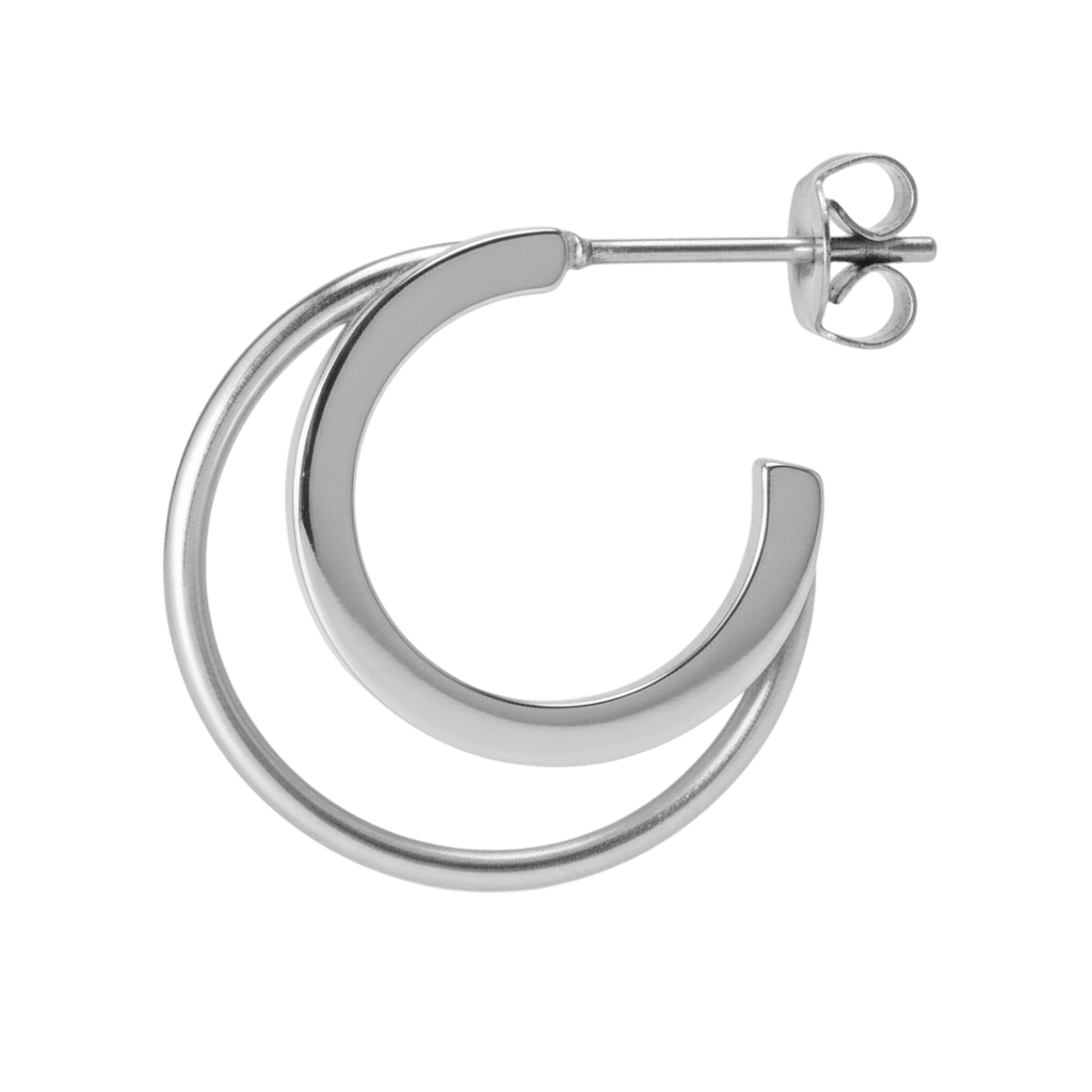 Jane Kønig Ørering Double Olympia Hoop - Sølv