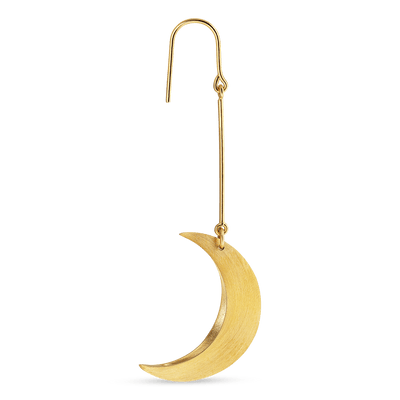 Jane Kønig Øreringe Styk Half Moon Måne Ørering - Forgyldt JKHM001-G-1