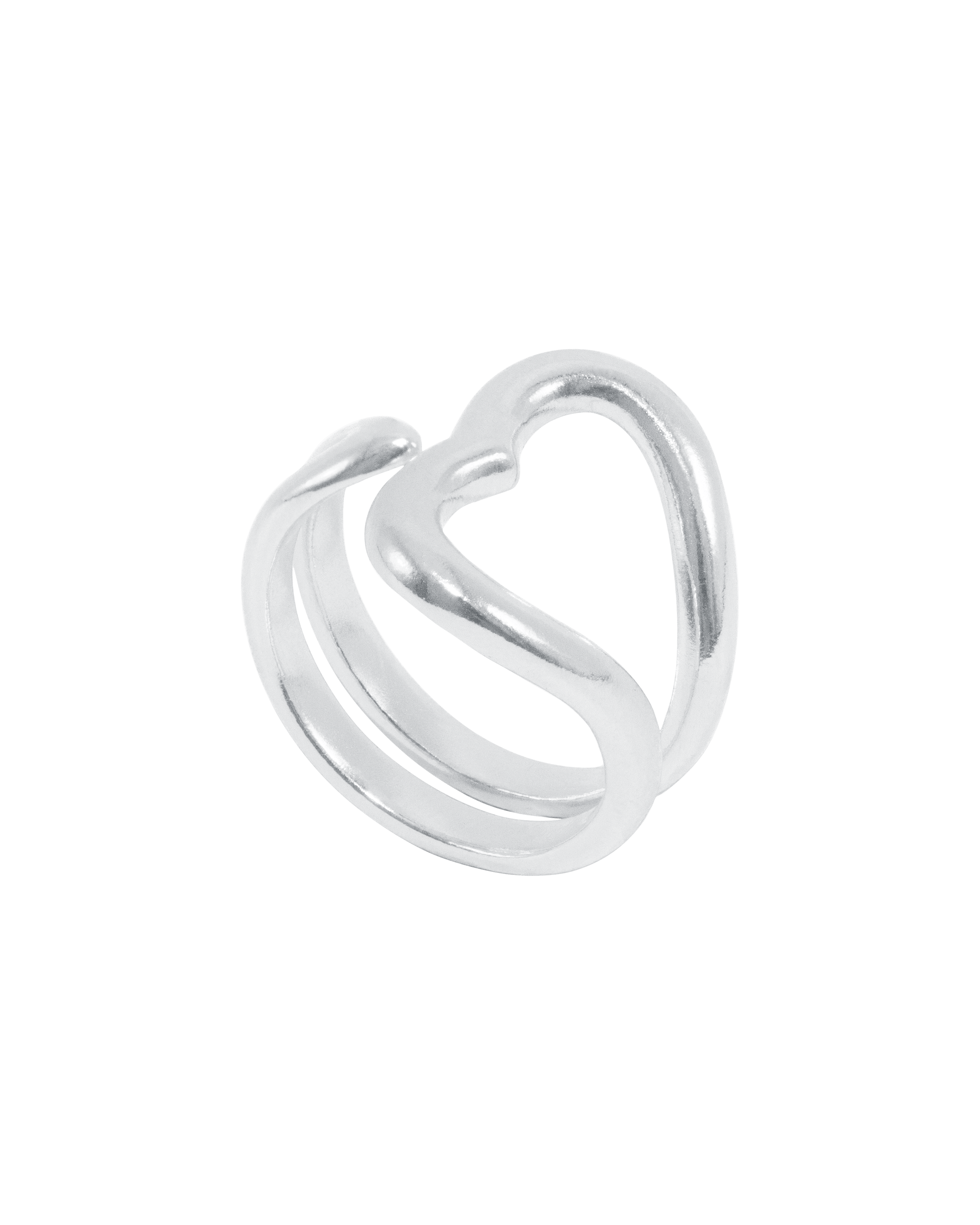 Jane Kønig Ring Open Heart Ring - Sølv