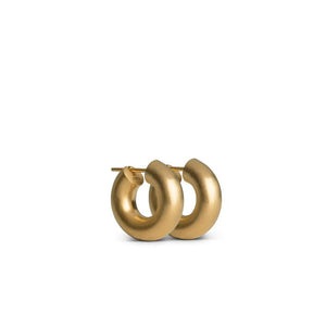 Jane Kønig Øreringe Small Chunky Hoops - Sølv