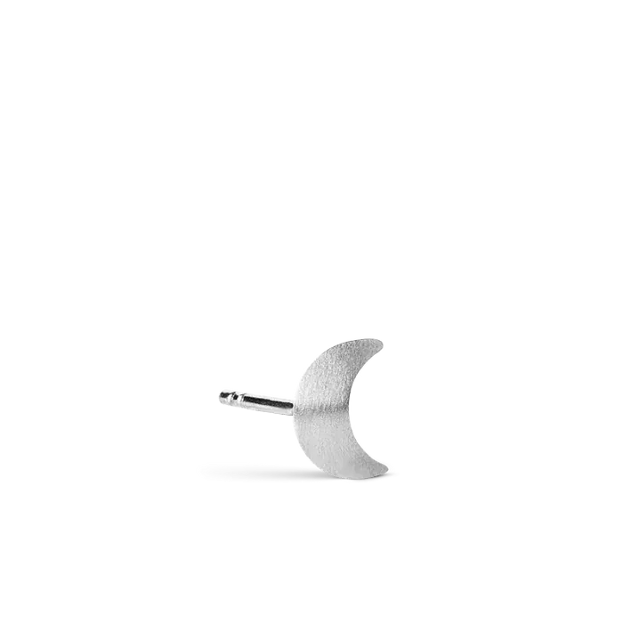 Jane Kønig Øreringe Small Half Moon ørestik - sølv