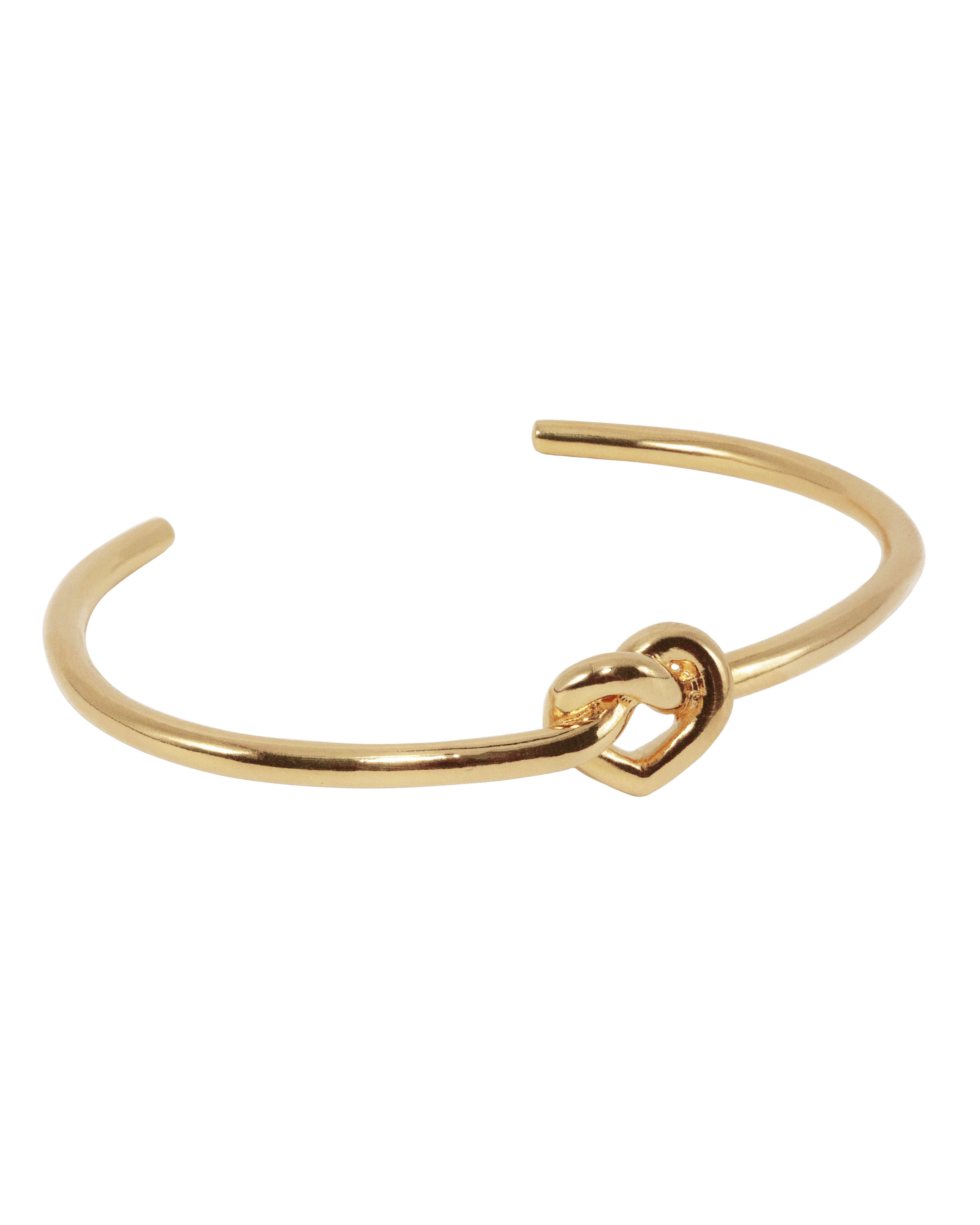 Jane Kønig Armbånd Tied heart bangle armbånd - Forgyldt THA-AW25-G_M