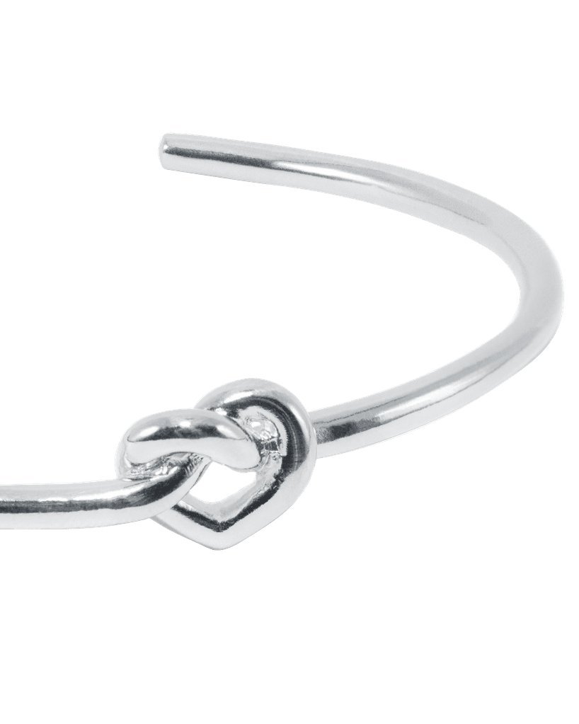 Jane Kønig Armbånd Tied heart bangle armbånd - sølv THA-AW25-S_M