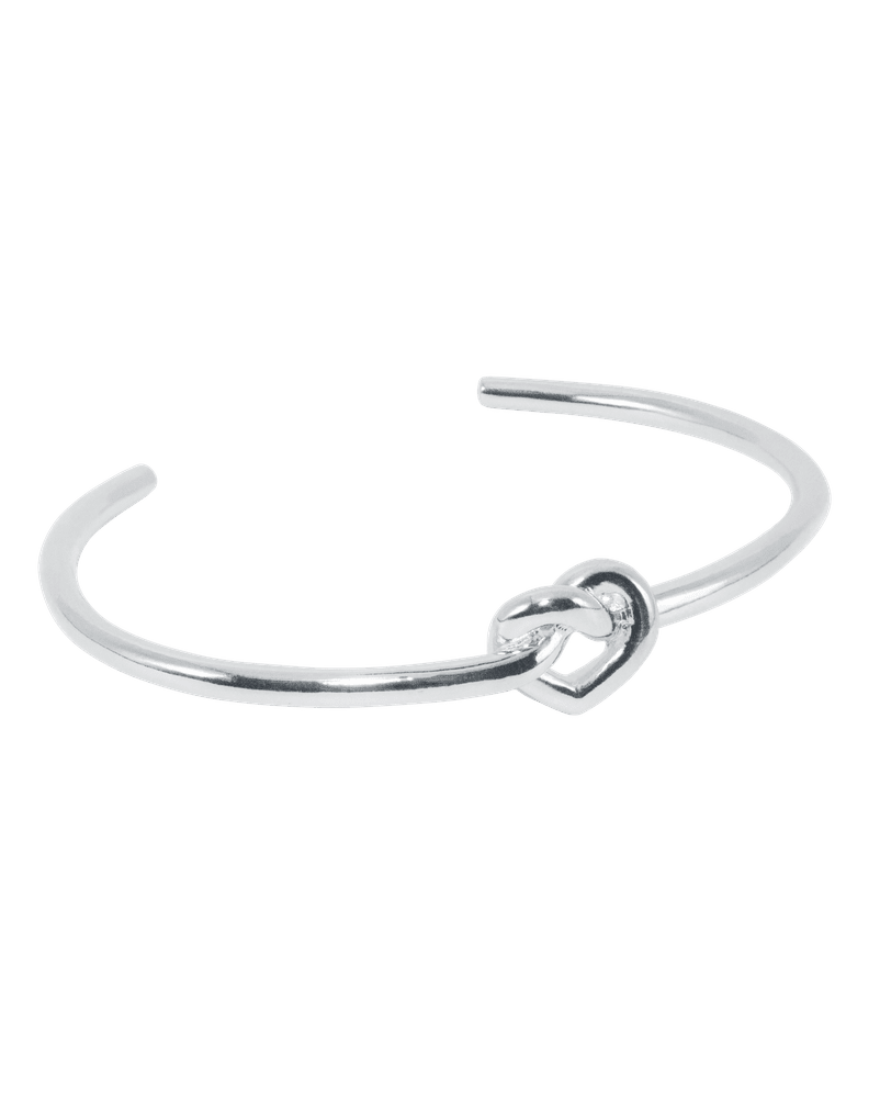 Jane Kønig Armbånd Tied heart bangle armbånd - sølv THA-AW25-S_M