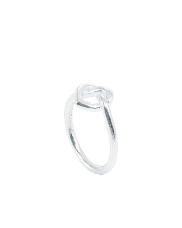 Jane Kønig Ring Tied Heart Ring - Sølv