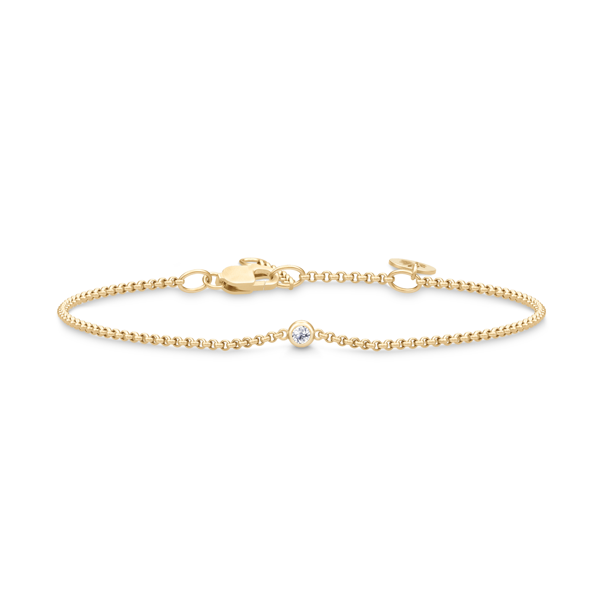 Julie Sandlau Armbånd Fina armbånd med diamant - 18 karat guld YG-BR251