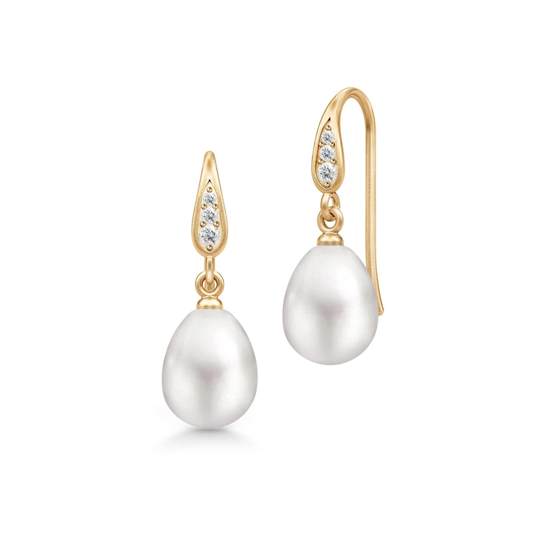 Julie Sandlau Øreringe Ocean øreringe med perle - forgyldt HKS4992GDWHPLCZ