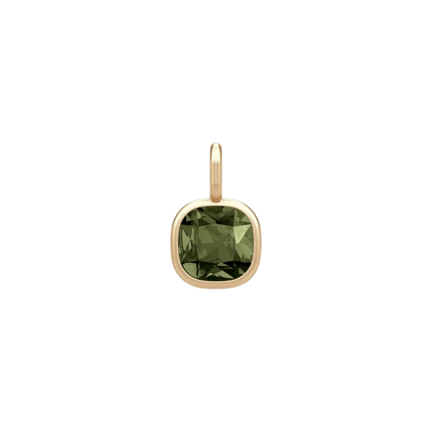 Julie Sandlau Vedhæng Olivia vedhæng olive green - forgyldt PD352GDOLCR
