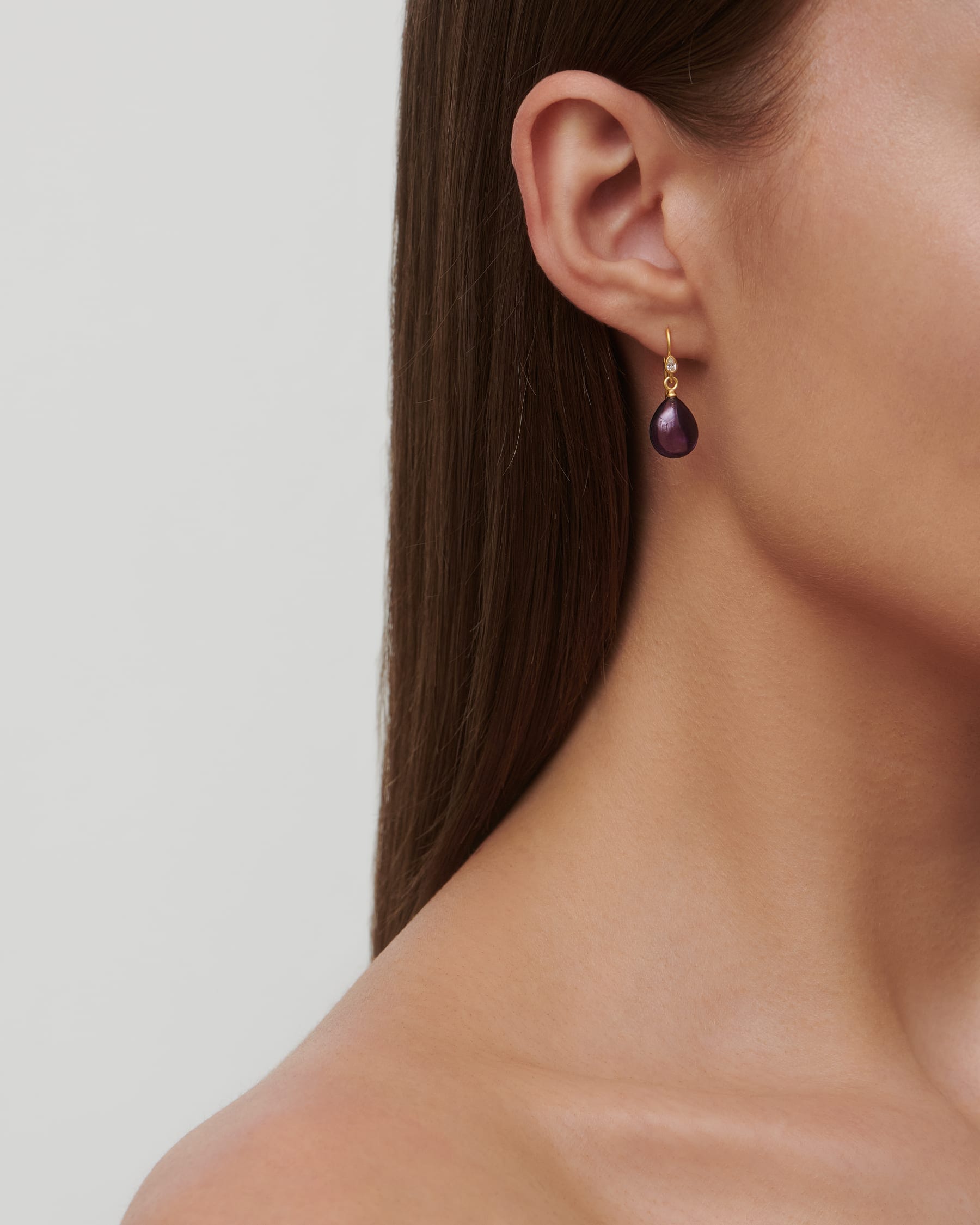 Julie Sandlau Prima Ballerina øreringe ametyst - forgyldt HKS548GDATCRCZ