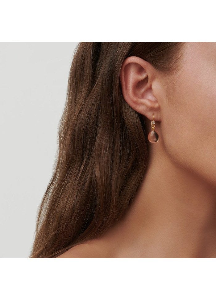 Julie Sandlau Prima Ballerina øreringe med grøn sten - forgyldt HKS548GDOLCRCZ