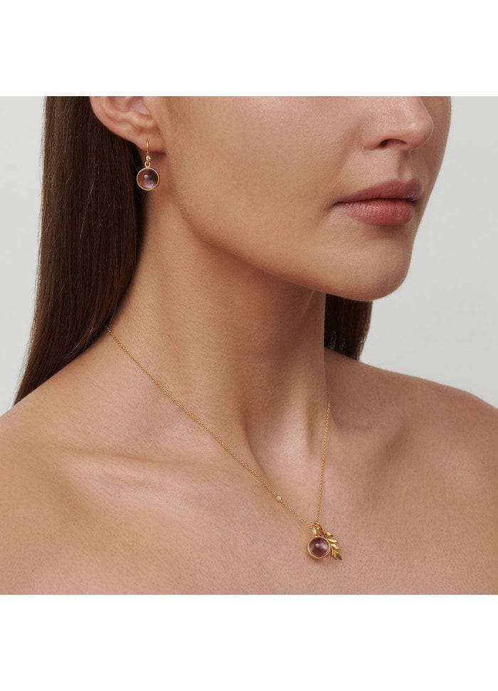 Julie Sandlau Halskæder Prime vedhæng med smokey krystal- forgyldt PD19GDSMCR