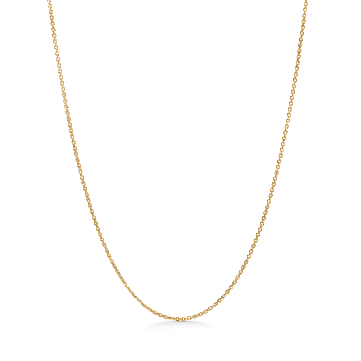 jwlry essentials Halskæder Ankerkæde facet - 8 karat guld