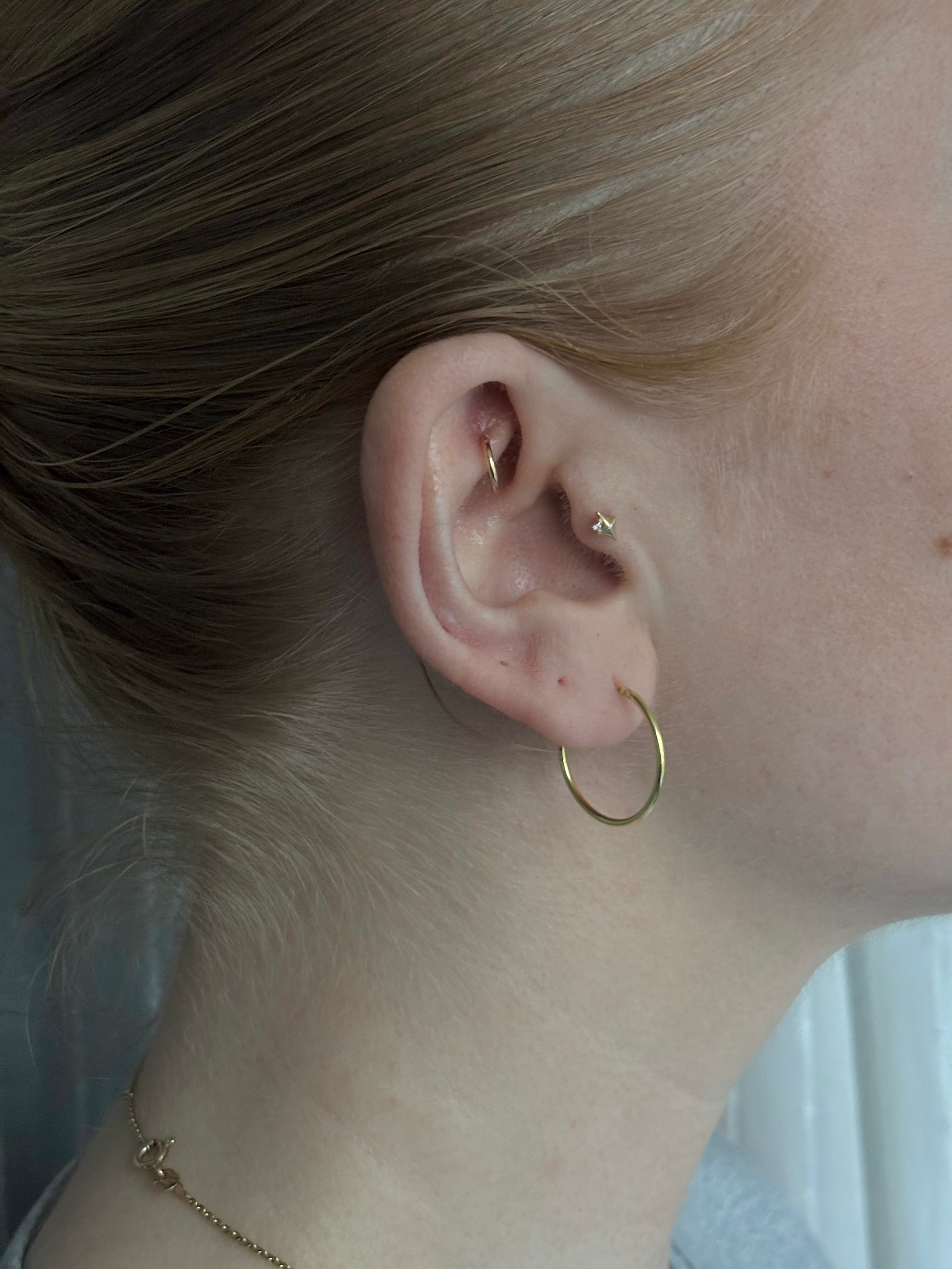 jwlry essentials Øreringe Basic hoops 20 mm - sølv 8110522