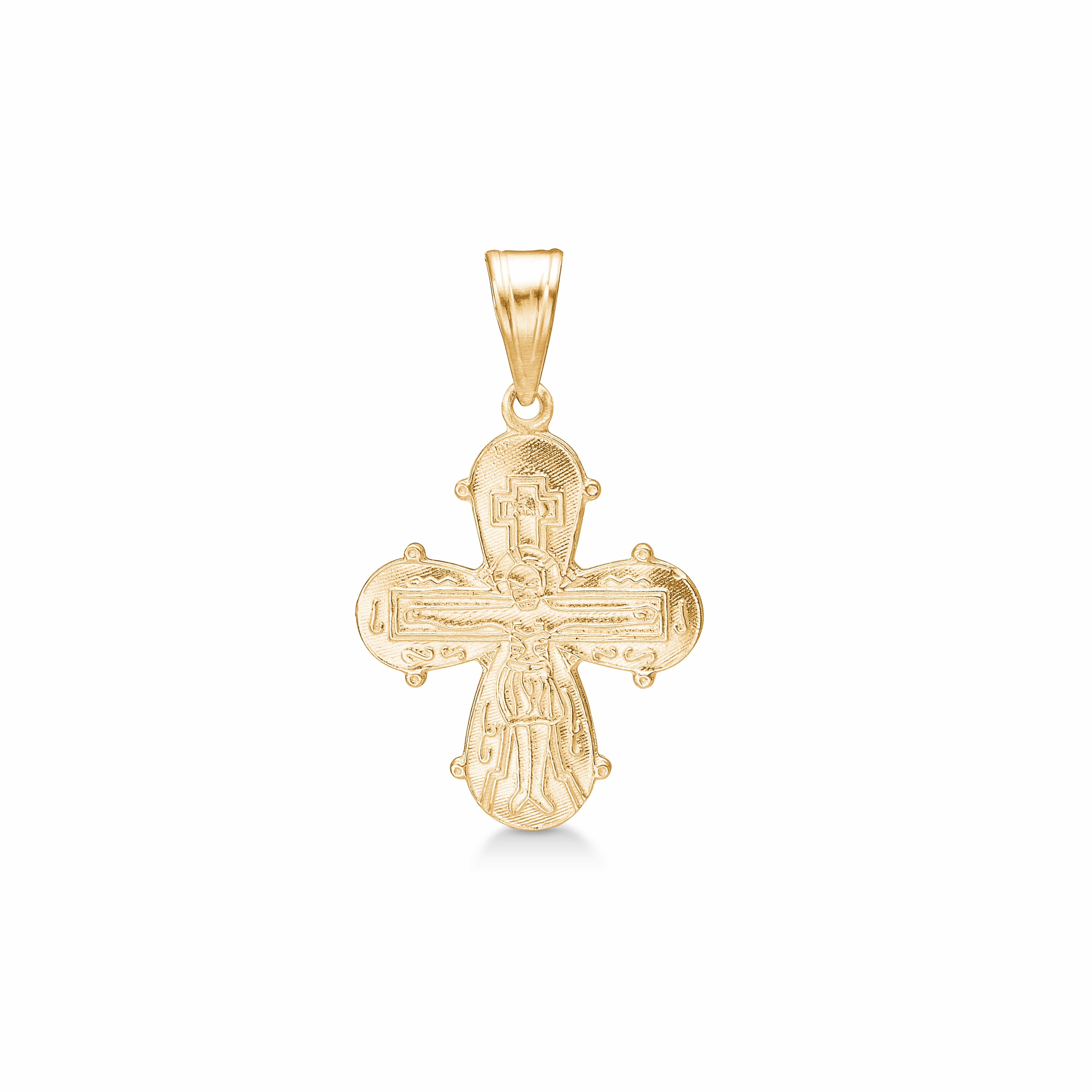 jwlry essentials Halskæder DAGMAR KORS blankt - 8 kt. guld 8330535