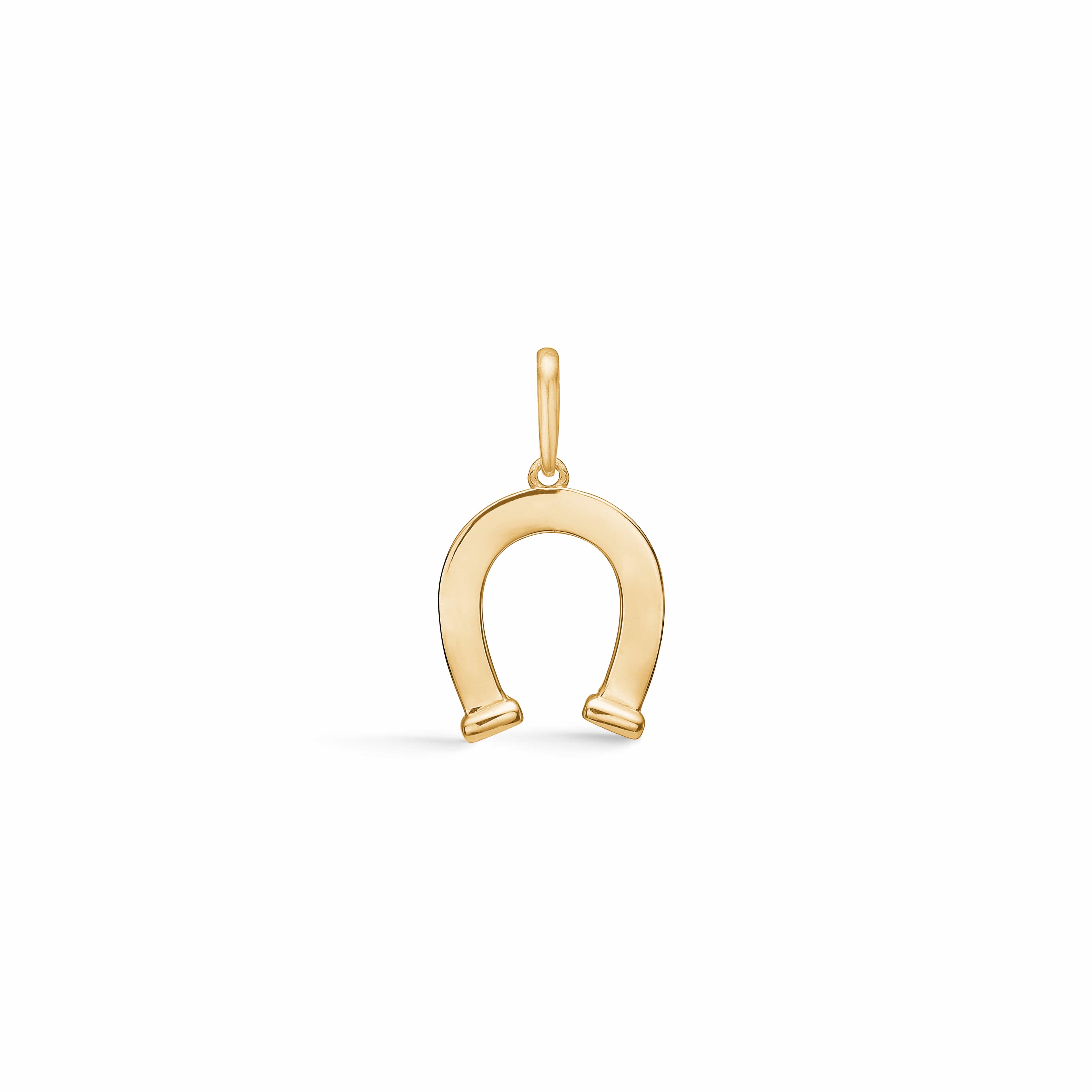 jwlry essentials Halskæder HESTESKO VEDHÆNG - 8 kt. guld 8330551