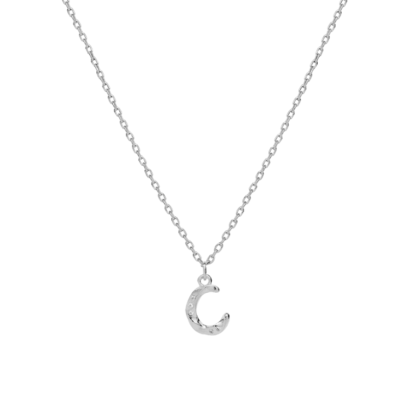 Maanesten Halskæder C Alphabet halskæde med bogstav - sølv 2746c