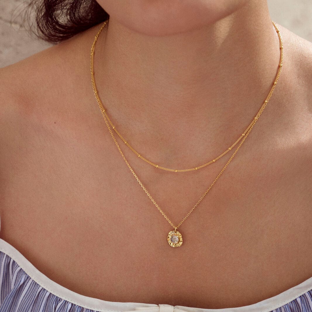 Maanesten Smykkesæt Astra sæt - forgyld