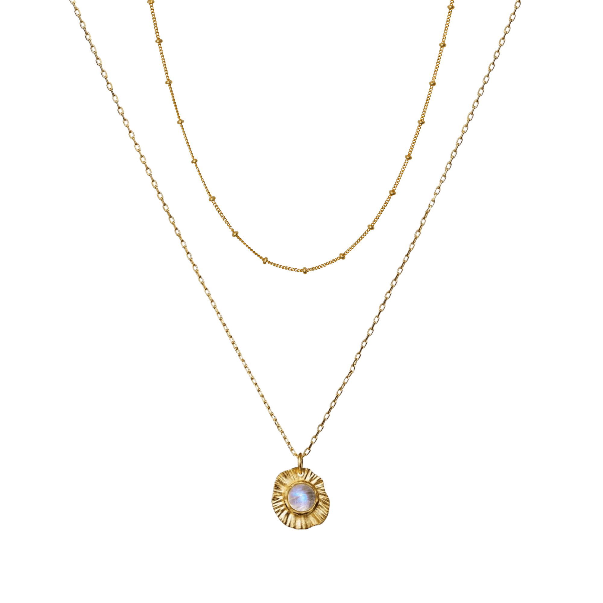 Maanesten Smykkesæt Astra smykkesæt - forgyldt