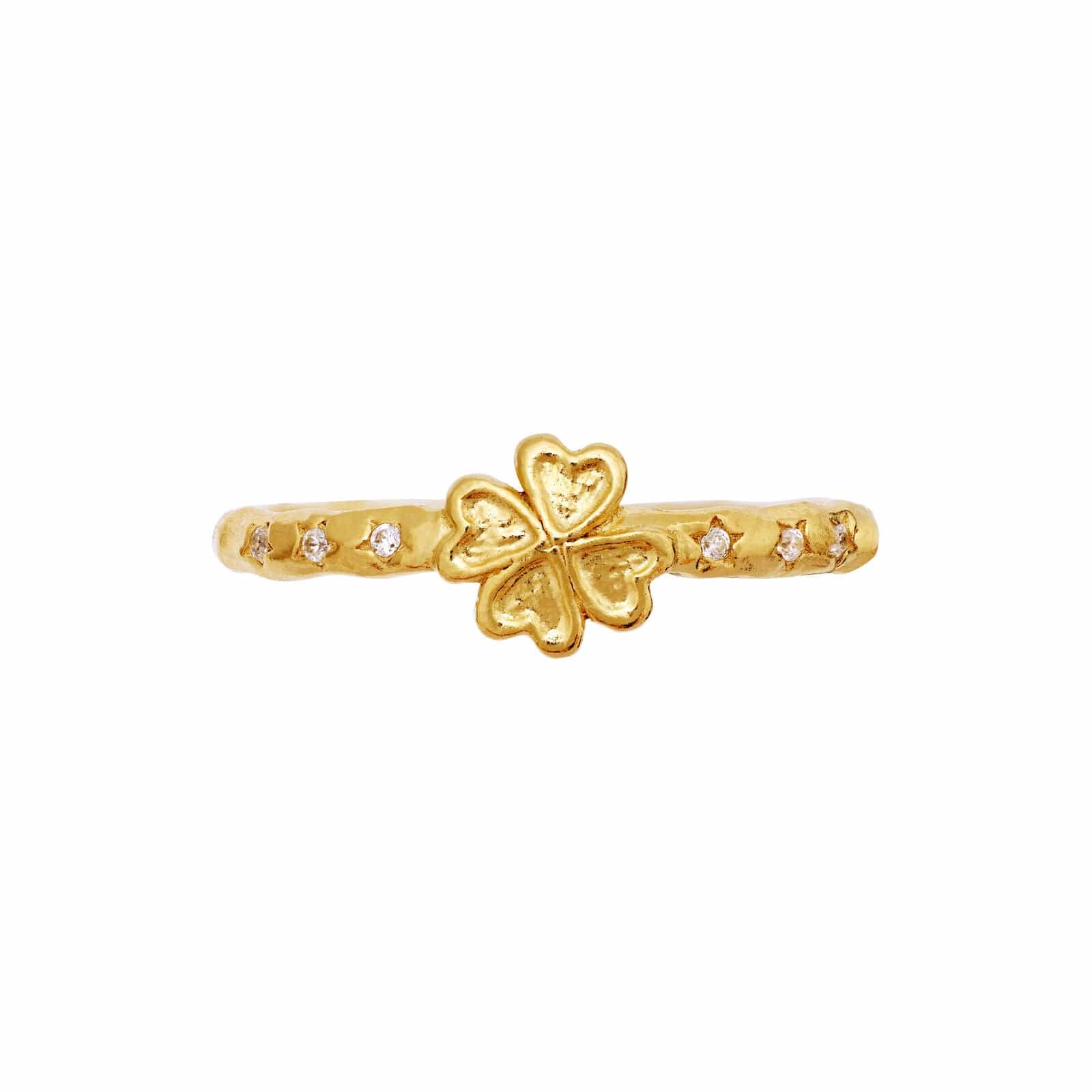 Maanesten Clover ring - forgyldt