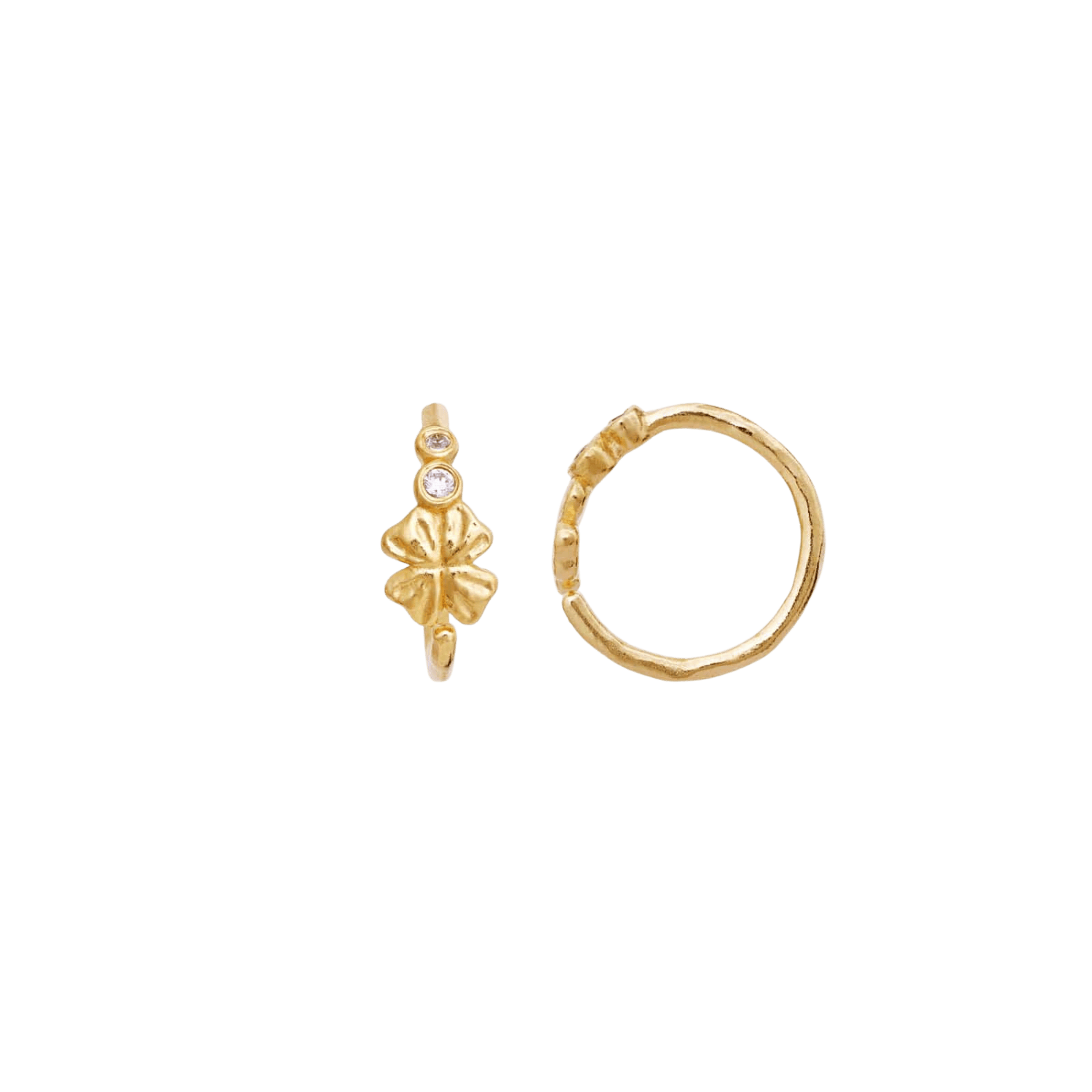 Maanesten Edin øreringe - forgyldt 10089A