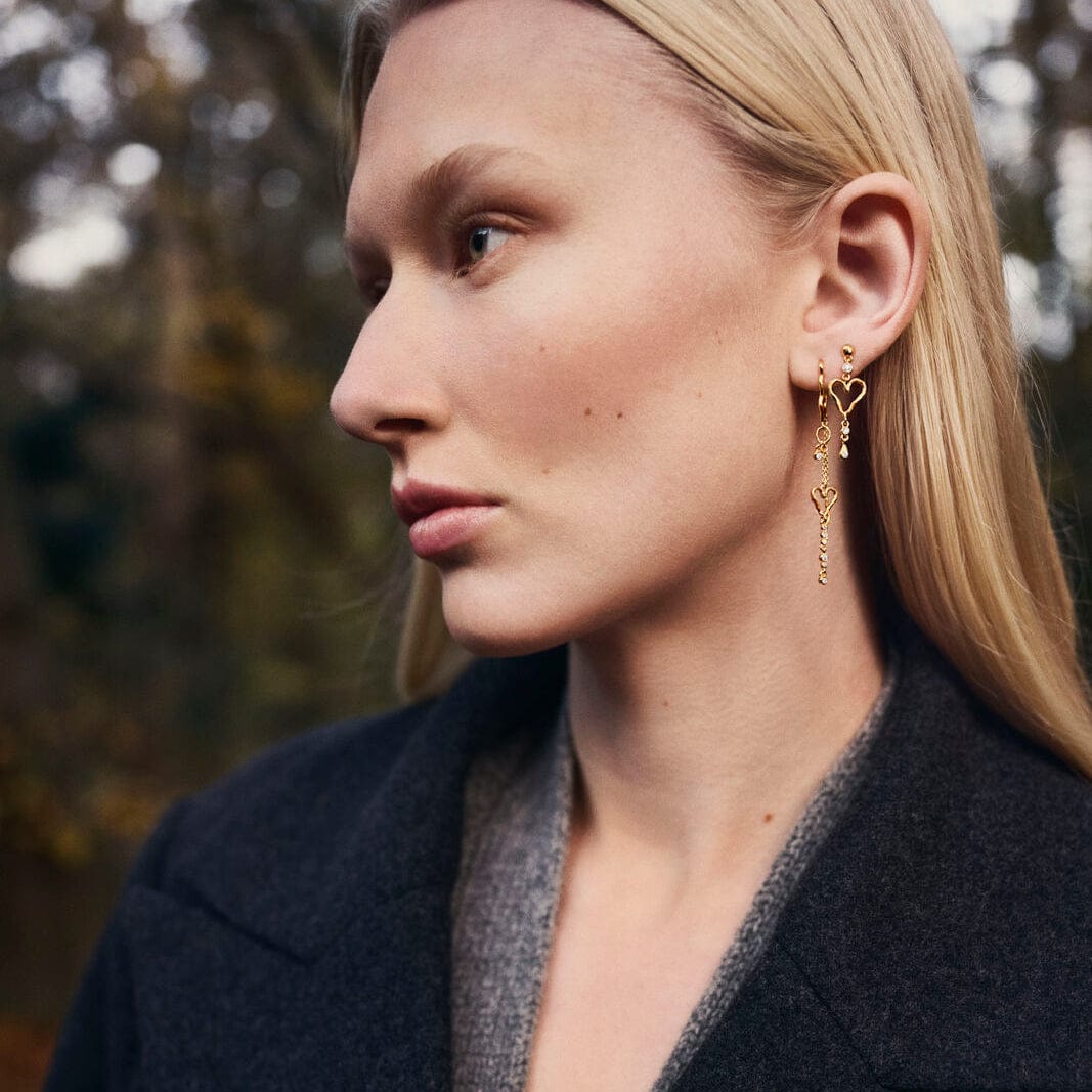 Maanesten Øreringe Eliori Twinkle - sølv 10168c