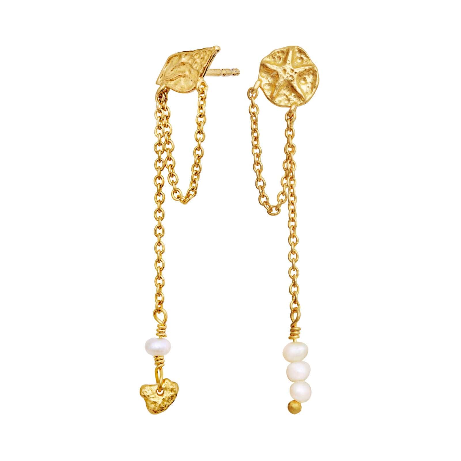 Maanesten Elo øreringe - forgyldt 10091A